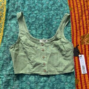 Amuse Society Jada Woven Tank, Size Small, NWT